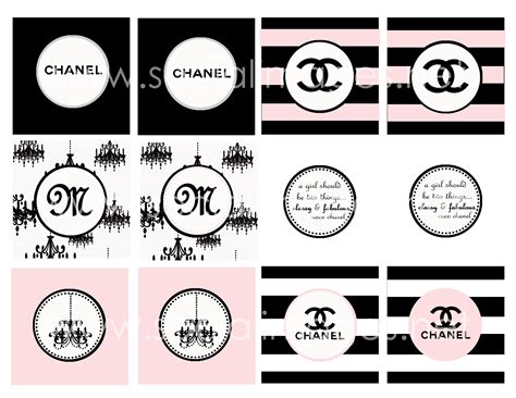 coco chanel food labels|free printable chanel labels.